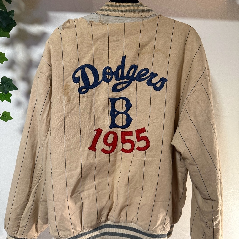 Vintage Brooklyn Dodgers 1955 World Series Varsity Jacket – Distressed